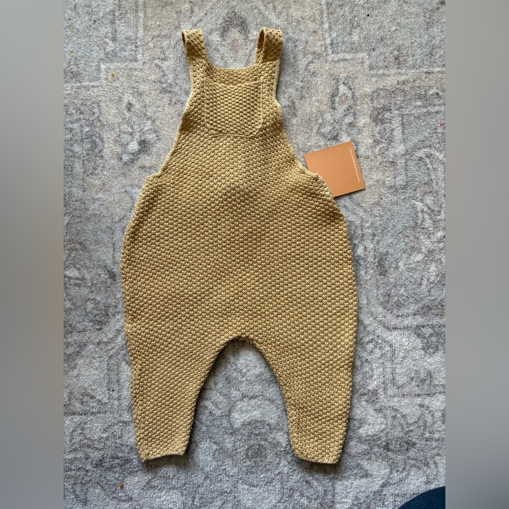 Little urban apparel Cozy Knit Overalls size 6/12 BNWT
